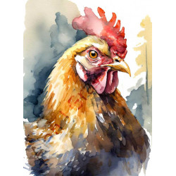 Chicken by AI artwork